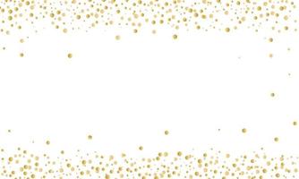 congratulatory background with gold confetti top and bottom . Vector illustration