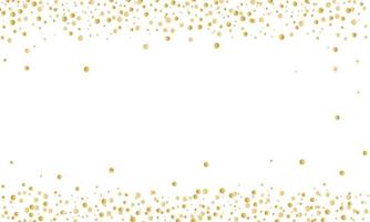 congratulatory background with gold confetti top and bottom . Vector illustration