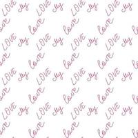 love you hearts romantic pattern illustration isolated on white. black and white seamless pattern for wallpaper, textiles, packaging, scrapbooking, foil stamping. vector