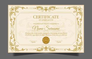 Victorian Classic Certificate vector