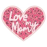 Abstract ornamental heart shaped 3d. Cutout lacy ornate heart. Valentine's day greeting card. Laser cutting design vector