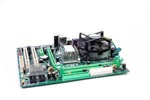 instalar una nueva memoria ram ddr para un zócalo de procesador de computadora personal en un servicio. reparación de actualización. concepto de actualización o reparación de pc. foto