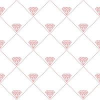 Seamless background with diagonal grid, diamond, dotted lines. Simple geometric vector pattern