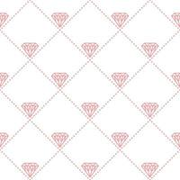 Seamless background with diagonal grid, diamond, dotted lines. Simple geometric vector pattern