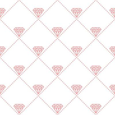 Seamless background with diagonal grid, diamond, dotted lines. Simple geometric vector pattern