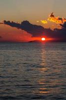 Sunset in Mediterranean Sea photo