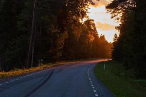 Country Road Blinded by the Sun photo