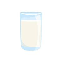 Glass of milk vector illustration