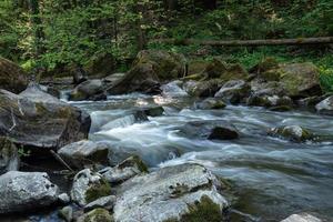 Wild river Doubrava in Czech Republic, Europe. photo