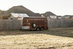 Lone Trailor in Suburb photo