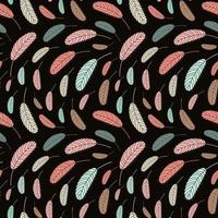 Feathers seamless pattern. Pattern with feathers photo