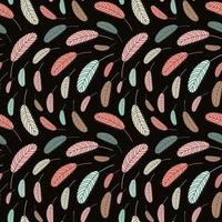 Feathers seamless pattern. Pattern with feathers photo