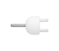 3d Realistic Electric plug vector illustration