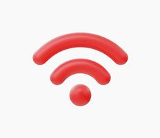 3d Realistic Wireless network vector illustration