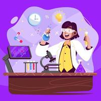 Celebrating International Woman And Girl in Science vector