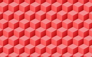 3d red geometric cubes pattern texture vector