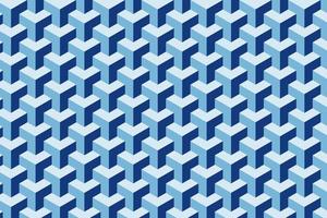 Blue 3d polygonal seamless pattern vector background