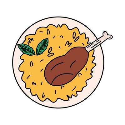 Chicken Biryani icon. A dish of Indian and Arabic cuisine. Vector illustration in flat style 16071153 Vector Art at Vecteezy Chicken Biryani icon. A dish of Indian and Arabic cuisine. Vector illustration in flat style 16071153 Vector Art at Vecteezy
