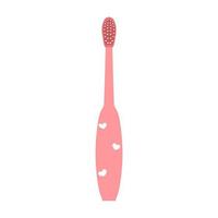 Adult toothbrush. Personal care item. Vector illustration in flat style