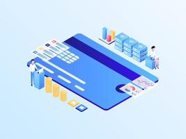 Business finance Isometric Illustration Light Gradient. Suitable for Mobile App, Website, Banner, Diagrams, Infographics, and Other Graphic Assets. vector