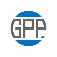 GPP letter logo design on white background. GPP creative initials circle logo concept. GPP letter design. vector