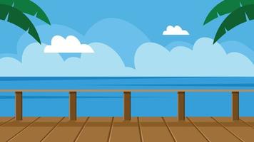 vector beach scene background