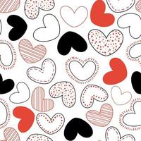 Seamless love heart design vector background. Seamless pattern on Valentine's day. The seamless texture with hart.valentine seamless vector pattern.