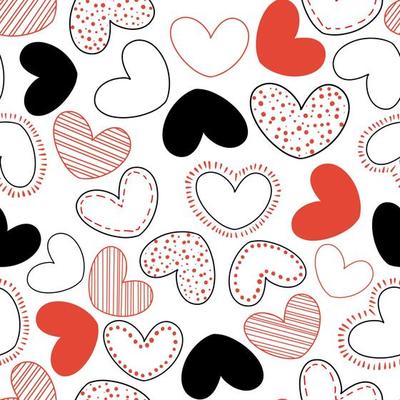 cute hearts seamless pattern design vector for valentine wrapping paper  10889686 Vector Art at Vecteezy