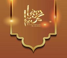 diseño islámico para el fondo ramadan kareem vector