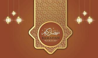 ramadan kareem greeting background template vector