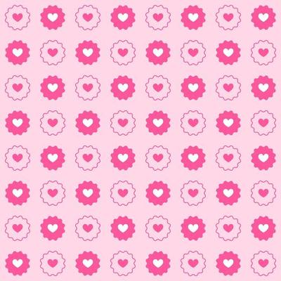 Pink hearts simple vector.Seamless love heart design vector background. Seamless pattern on Valentine's day. The seamless texture with hart.