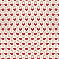 Seamless love heart design vector background. Seamless pattern on Valentine's day. The seamless texture with hart.