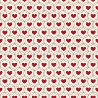 Seamless love heart design vector background. Seamless pattern on Valentine's day. The seamless texture with hart.