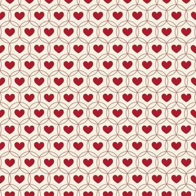 Seamless love heart design vector background. Seamless pattern on Valentine's day. The seamless texture with hart.