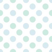 Vector seamless pattern with color dots. Cute background for baby.  Blue,green,beige elements on white backdrop. Modern vector abstract seamless geometric pattern with circles.