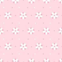 Cherry blossom seamless pattern. Cherry blossom background with Japanese flower pattern vector. Floral template on pink background . vector