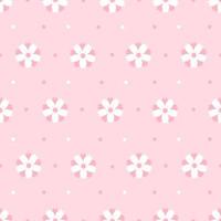 Cherry blossom seamless pattern. Cherry blossom background with Japanese flower pattern vector. Floral template on pink background . vector