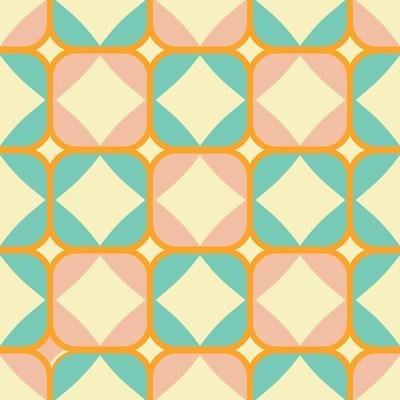 Mid Century retro vintage Pattern 70s