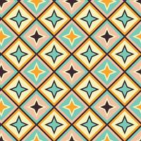 Mid Century retro vintage Pattern 70s vector
