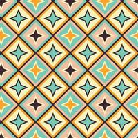 Mid Century retro vintage Pattern 70s vector