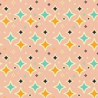 Retro vintage Mid Century pattern in 70s style. Vector illustration