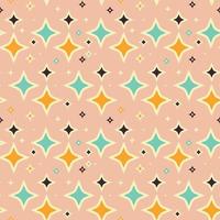 Retro vintage Mid Century pattern in 70s style. Vector illustration