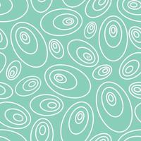 Retro pattern with circles and ovals vector