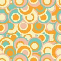 Mid Century retro vintage Pattern 70s vector