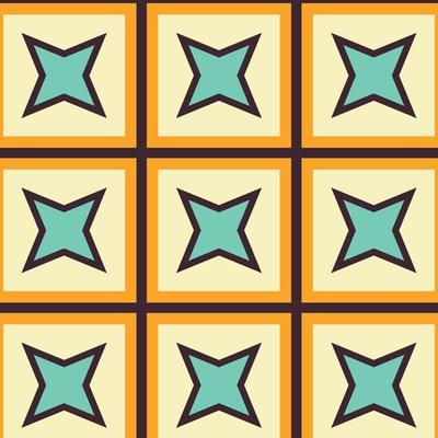 Mid Century retro vintage Pattern 70s