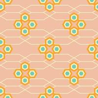 Mid Century retro vintage Pattern 70s vector