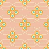 Mid Century retro vintage Pattern 70s vector