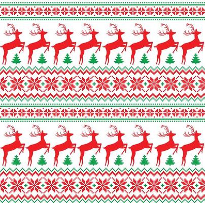 Knitted, pixel Christmas and New Year pattern. Wool Knitting Sweater Design. Wallpaper wrapping paper textile print. Eps 10