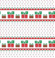 New Year s Christmas pattern pixel vector illustration eps