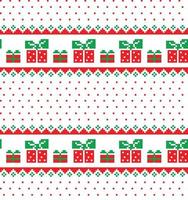 New Year s Christmas pattern pixel vector illustration eps